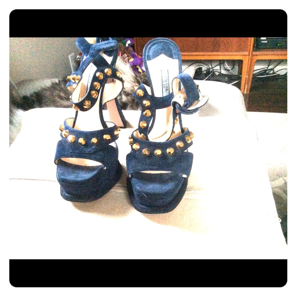 Prada platform heels